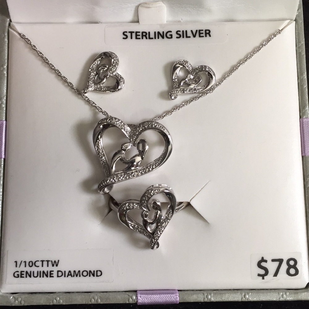 Mother and child ring set